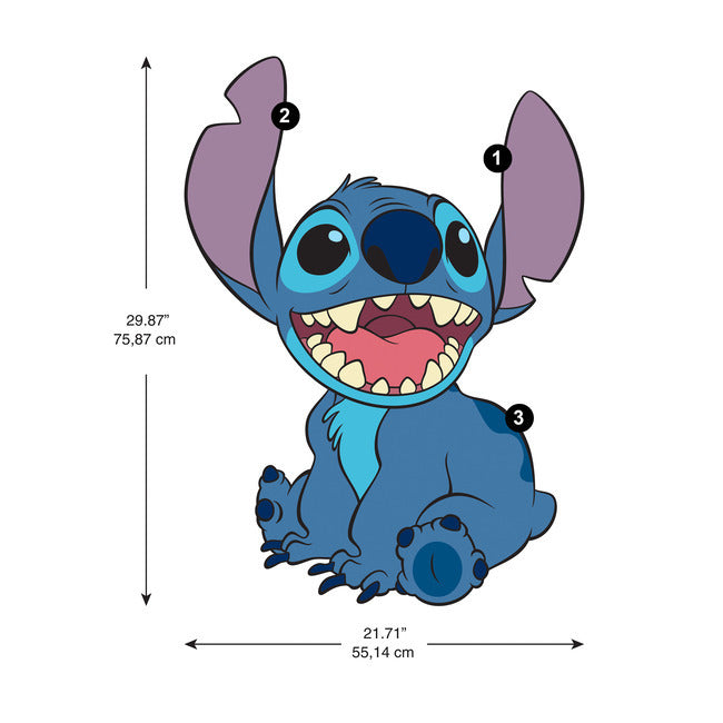 Stitch Giant Peel and Stick Wall Decals Wall Decals RoomMates   