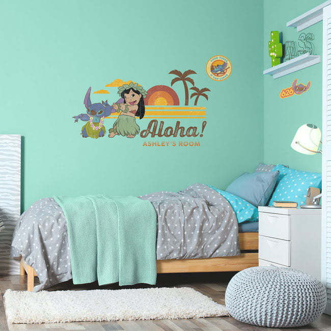 Lilo And Stitch Peel And Stick Giant Wall Decals With Alphabet Wall Decals RoomMates   