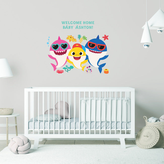 Baby Shark Peel And Stick Giant Wall Decals With Alphabet Wall Decals RoomMates   