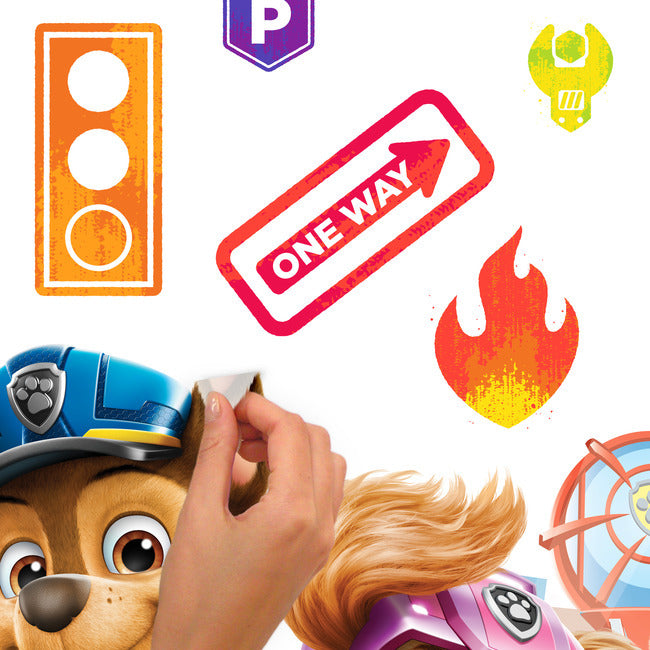 Paw Patrol Peel and Stick Giant Wall Decals with Alphabet Wall Decals RoomMates   