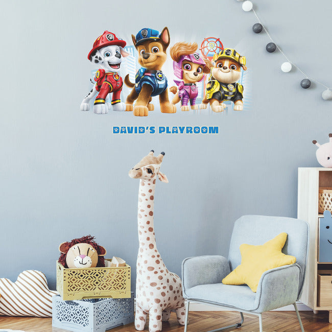 Paw Patrol Peel and Stick Giant Wall Decals with Alphabet Wall Decals RoomMates   