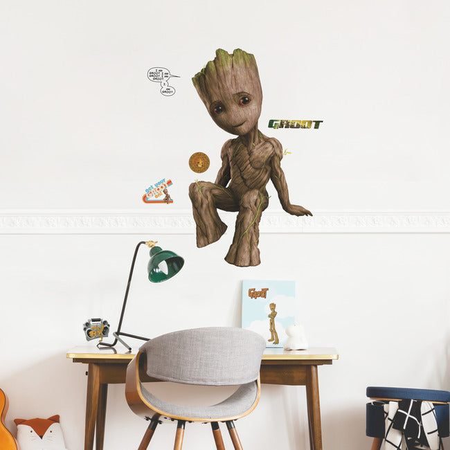 Groot Peel and Stick Giant Wall Decals Wall Decals RoomMates   