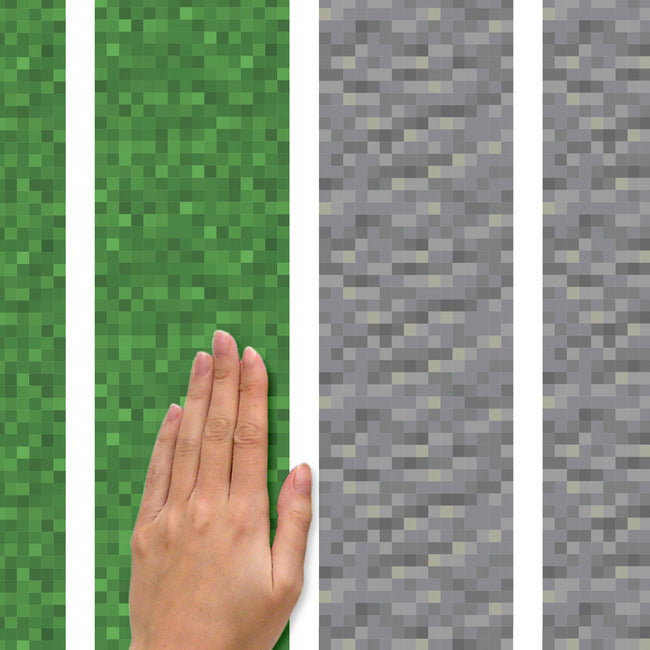 Minecraft Block Strips Peel and Stick Wall Decals Wall Decals RoomMates   