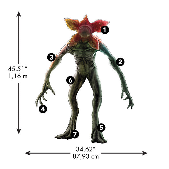 Stranger Things Demogorgon Peel And Stick Giant Wall Decal Wall Decals RoomMates   