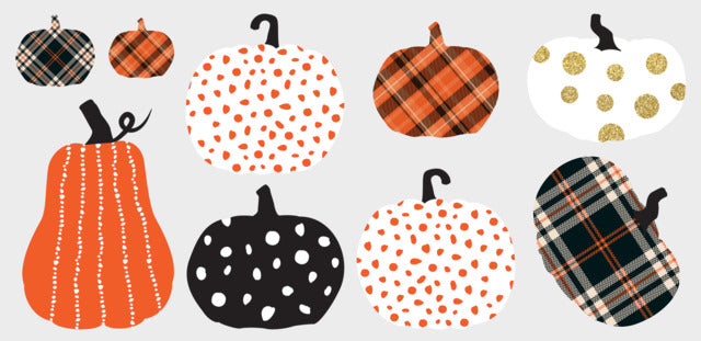 Decorative Pumpkins Peel And Stick Wall Decal Wall Decals RoomMates   