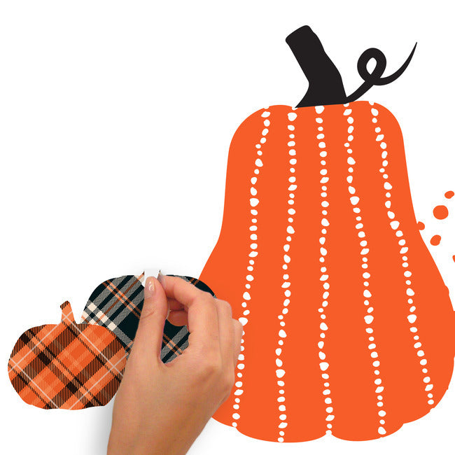 Decorative Pumpkins Peel And Stick Wall Decal Wall Decals RoomMates   