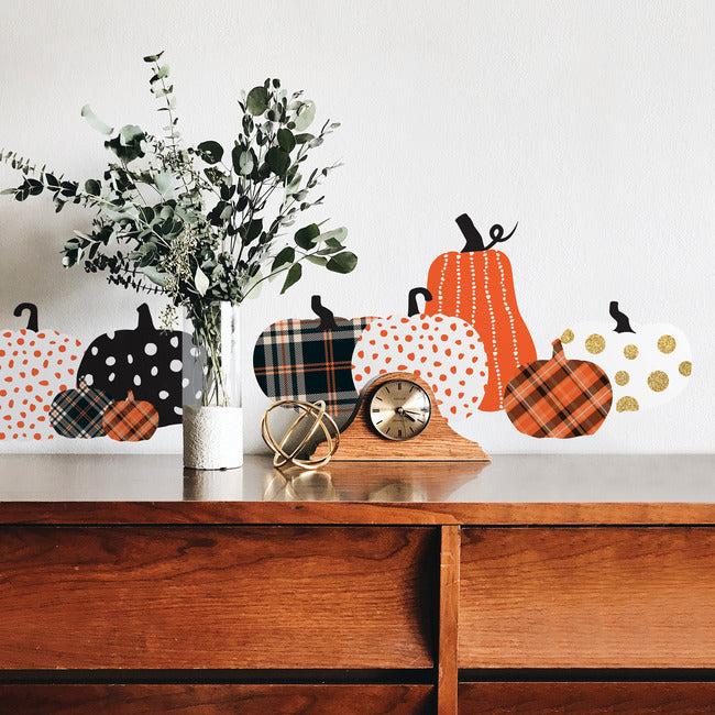 Decorative Pumpkins Peel And Stick Wall Decal Wall Decals RoomMates   