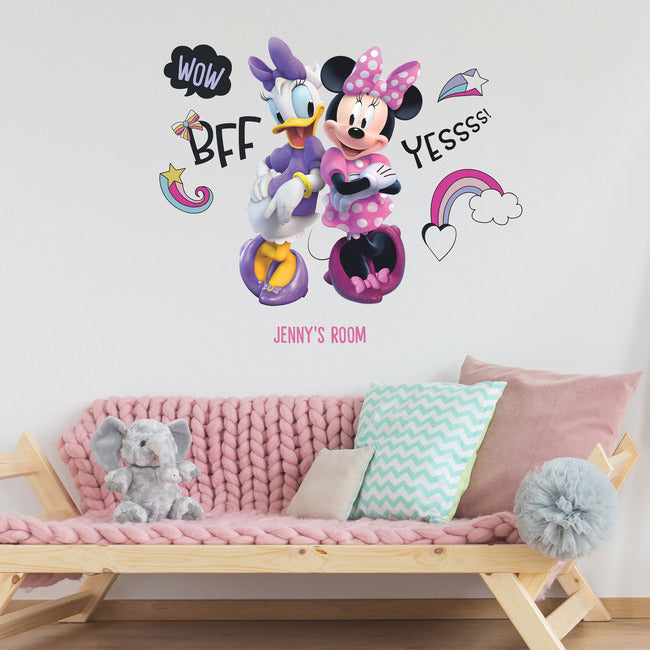 Minnie Mouse Peel And Stick Giant Wall Decals with Alphabet Wall Decals RoomMates   
