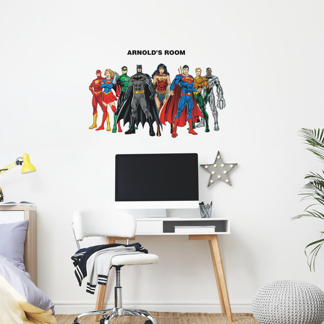 Justice League Peel And Stick Giant Wall Decals With Alphabet Wall Decals RoomMates   