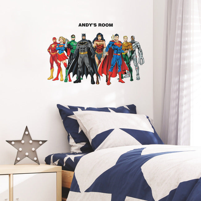 Justice League Peel And Stick Giant Wall Decals With Alphabet Wall Decals RoomMates   