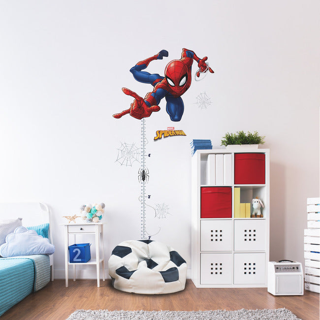 Spider-Man Growth Chart Giant Peel & Stick Wall Decals Wall Decals RoomMates   