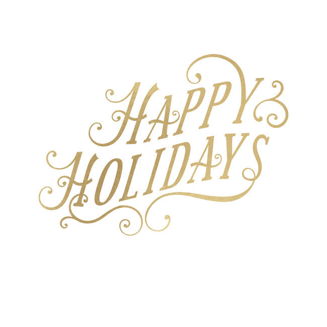 Happy Holidays Peel And Stick Wall Decals With Metallic Ink Wall Decals RoomMates   