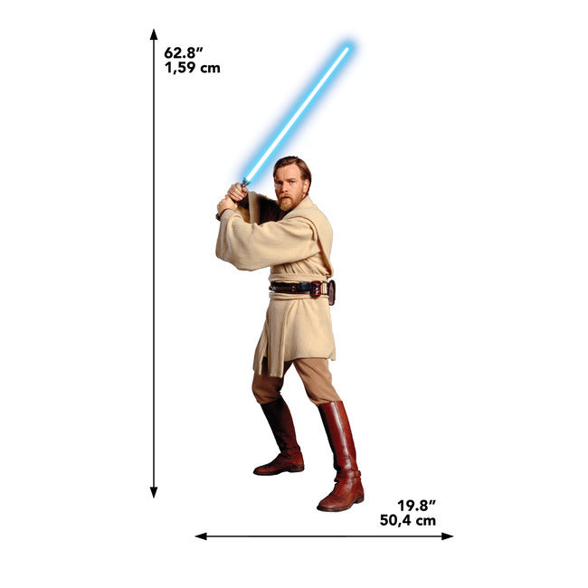 Classic Obi-Wan Peel And Stick Giant Wall Decals Wall Decals RoomMates   