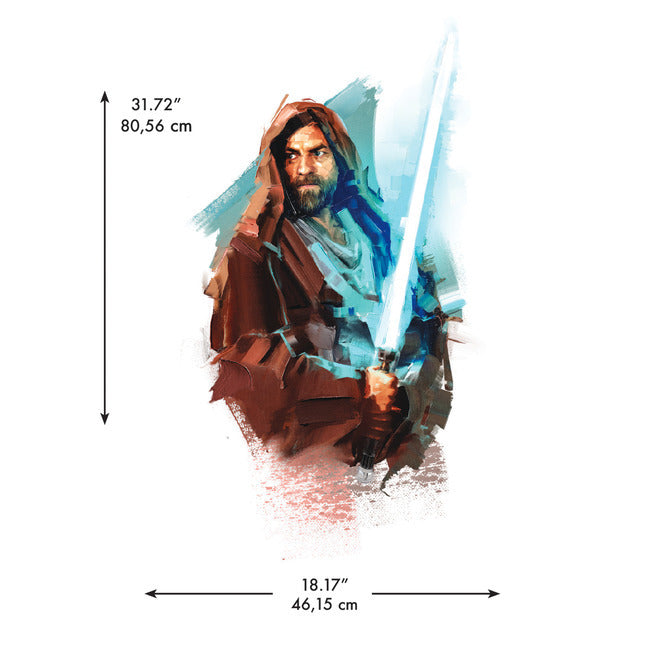 Obi Wan Kenobi Painted Peel And Stick Giant Wall Decals Wall Decals RoomMates   