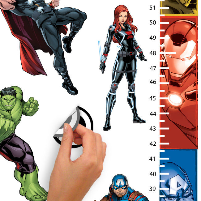 Avengers Growth Chart Peel And Stick Wall Decals Wall Decals RoomMates   