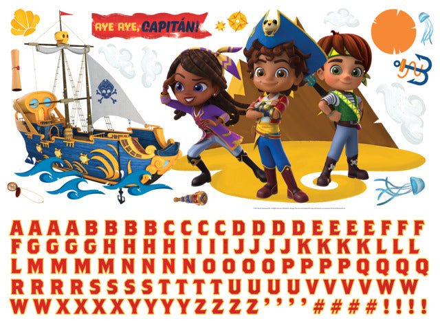 Santiago Of The Seas Giant Peel & Stick Wall Decals With Alphabet Wall Decals RoomMates   