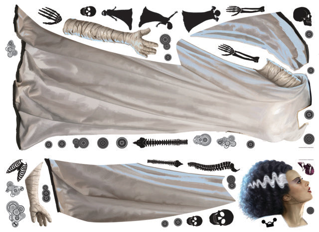 Classic Universal Monsters Bride Of Frankenstein Giant Peel & Stick Wall Decals Wall Decals RoomMates   
