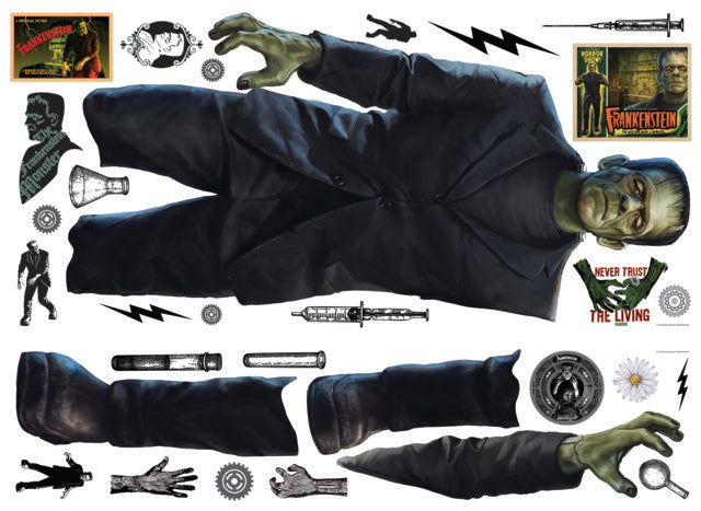 Classic Universal Monsters Frankenstein Giant Peel & Stick Wall Decals Wall Decals RoomMates   