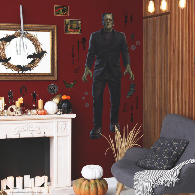 Classic Universal Monsters Frankenstein Giant Peel & Stick Wall Decals Wall Decals RoomMates   