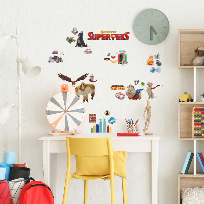 DC League Of Super-Pets Peel & Stick Wall Decals Wall Decals RoomMates   