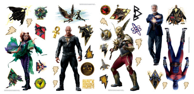 Black Adam Peel & Stick Wall Decals Wall Decals RoomMates   