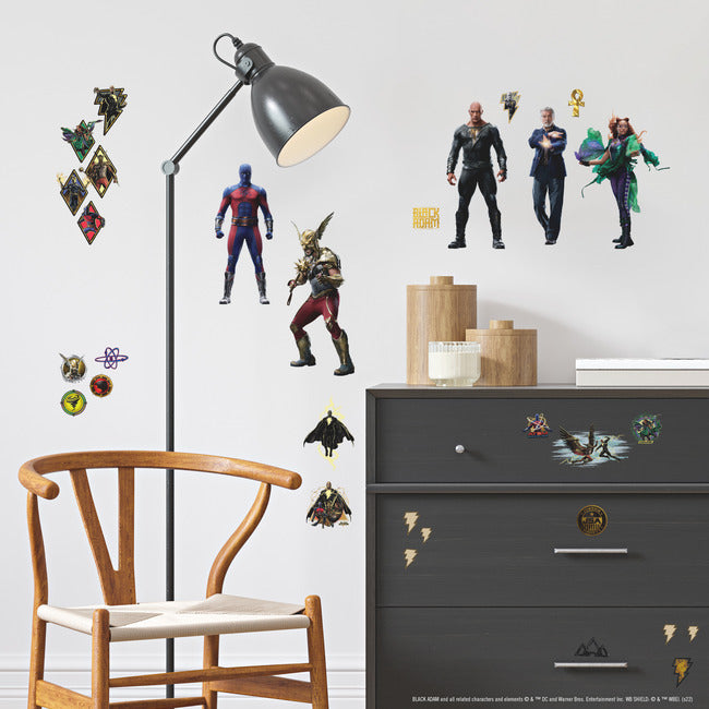 Black Adam Peel & Stick Wall Decals Wall Decals RoomMates   