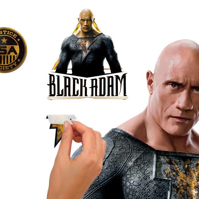 Black Adam Giant Peel & Stick Wall Decals Wall Decals RoomMates   