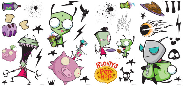 Invader Zim Peel & Stick Wall Decals Wall Decals RoomMates   