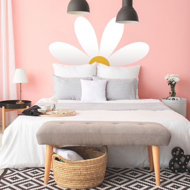 Daisy Headboard XXL Peel And Stick Giant Wall Decals Wall Decals RoomMates   
