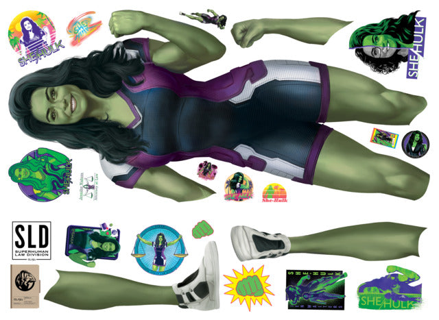 She Hulk Giant Peel & Stick Wall Decals Wall Decals RoomMates   