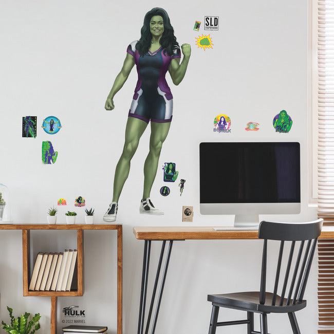 She Hulk Giant Peel & Stick Wall Decals Wall Decals RoomMates   