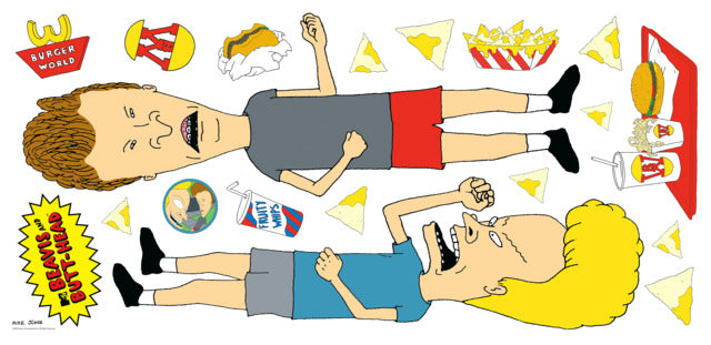 Beavis And Butt-Head Peel And Stick Giant Wall Decals Wall Decals RoomMates   