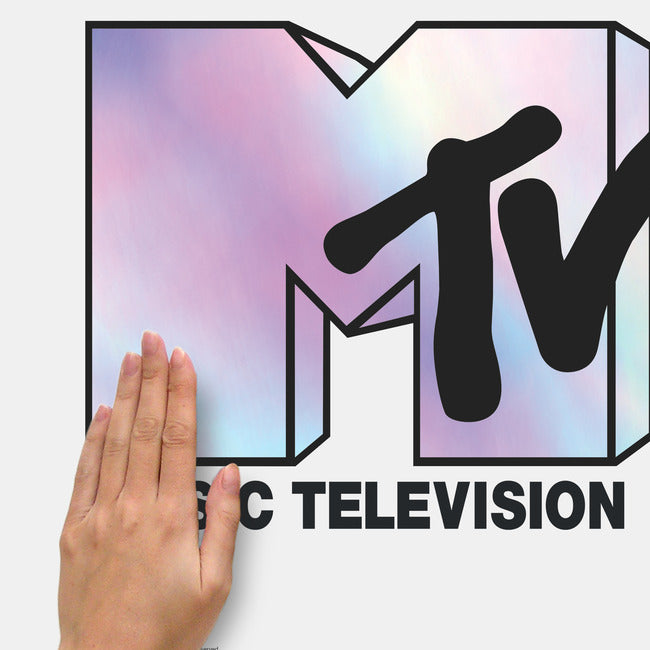 MTV Holographic Peel And Stick Giant Wall Decals Wall Decals RoomMates   