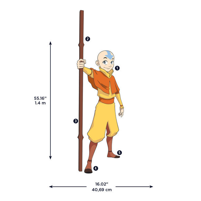 Avatar Aang Giant Peel & Stick Wall Decals Wall Decals RoomMates   
