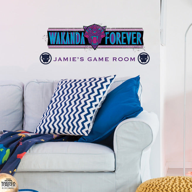 Wakanda Forever Peel & Stick Wall Decals W/ Alphabet Wall Decals RoomMates   
