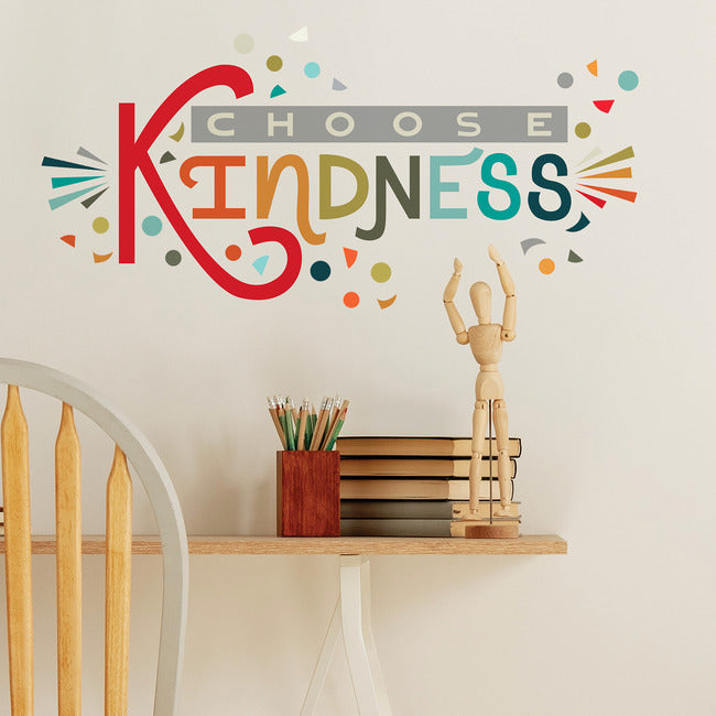 Rainbow Choose Kindness Giant Peel & Stick Wall Decal Wall Decals RoomMates   