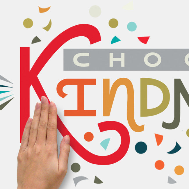 Rainbow Choose Kindness Giant Peel & Stick Wall Decal Wall Decals RoomMates   
