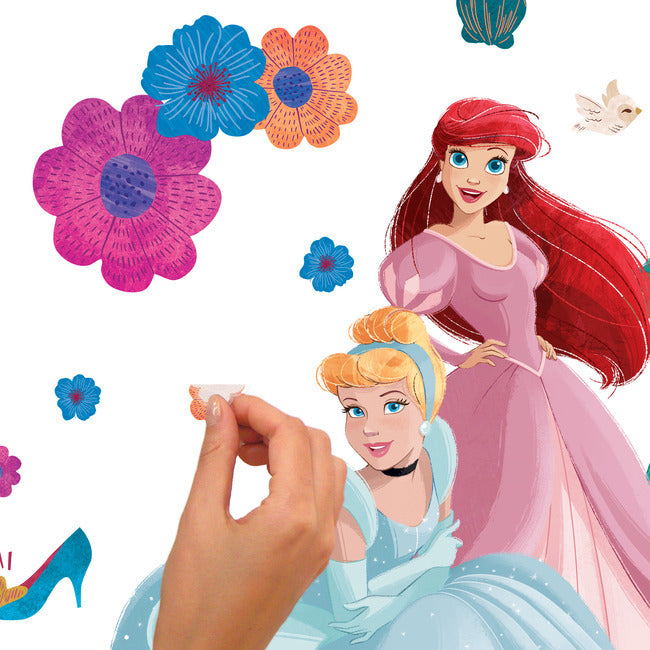 Disney Princess Flowers And Friends Giant Peel & Stick Wall Decals Wall Decals RoomMates   