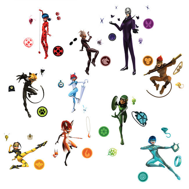 Miraculous: Tales Of Ladybug And Cat Noir Peel & Stick Wall Decals Wall Decals RoomMates   