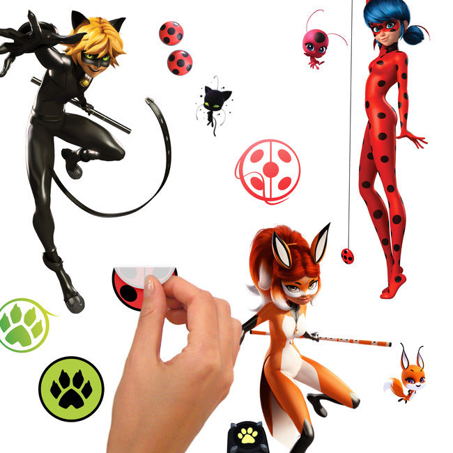 Miraculous: Tales Of Ladybug And Cat Noir Peel & Stick Wall Decals Wall Decals RoomMates   