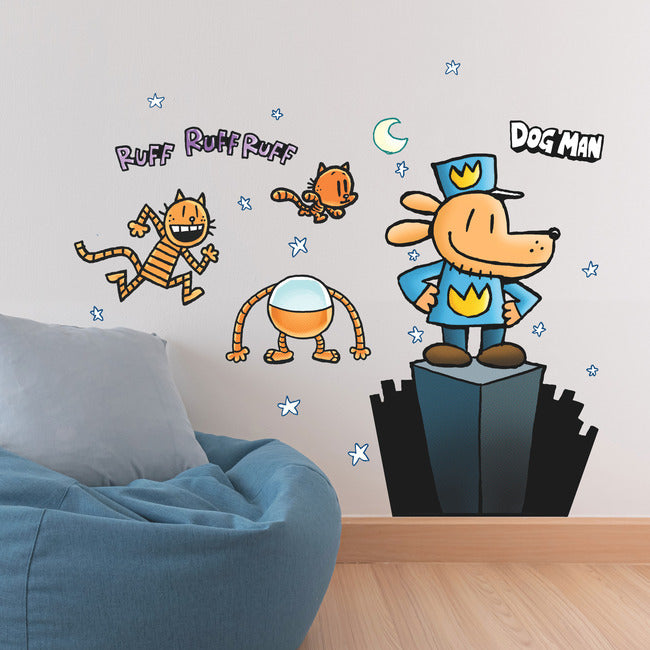 Dog Man Giant Peel & Stick Wall Decals Wall Decals RoomMates   