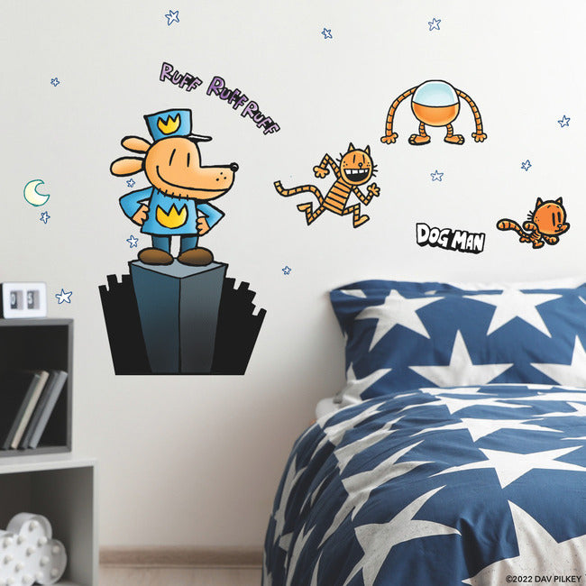 Dog Man Giant Peel & Stick Wall Decals Wall Decals RoomMates   