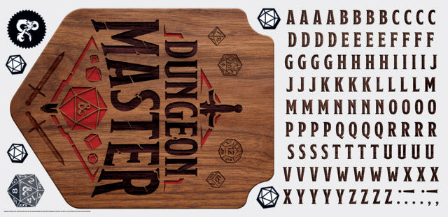 Dungeons & Dragons Dungeon Master Giant Peel & Stick Wall Decal With Alphabet Wall Decals RoomMates   