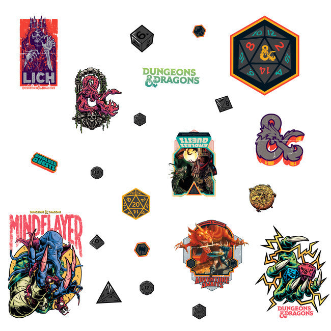 Dungeons & Dragons Peel & Stick Wall Decals Wall Decals RoomMates   