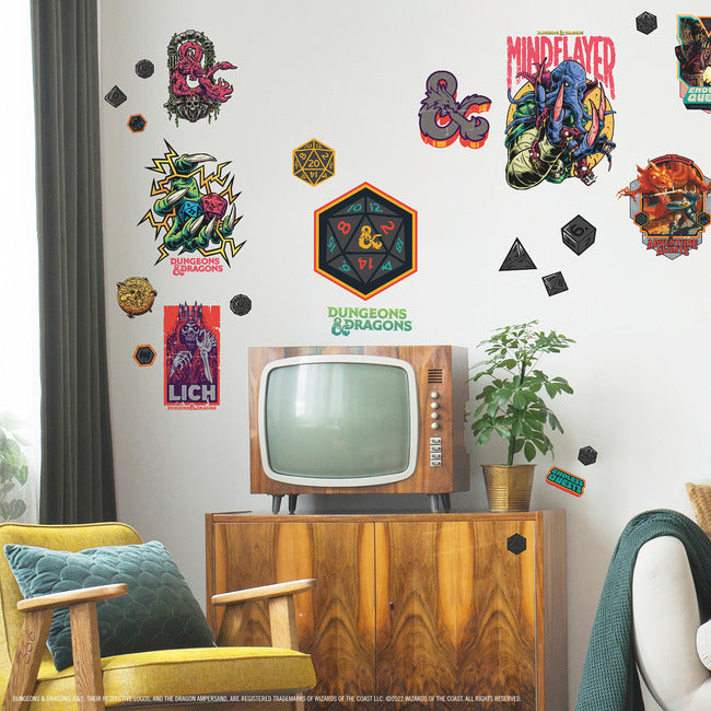 Dungeons & Dragons Peel & Stick Wall Decals Wall Decals RoomMates   