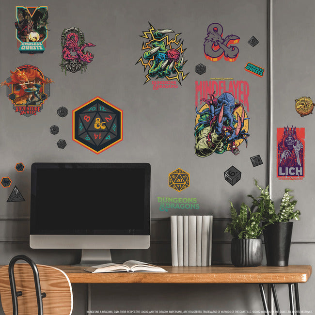 Dungeons & Dragons Peel & Stick Wall Decals Wall Decals RoomMates   