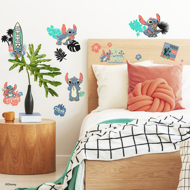Stitch Surf'S Up Peel & Stick Wall Decals Wall Decals RoomMates   