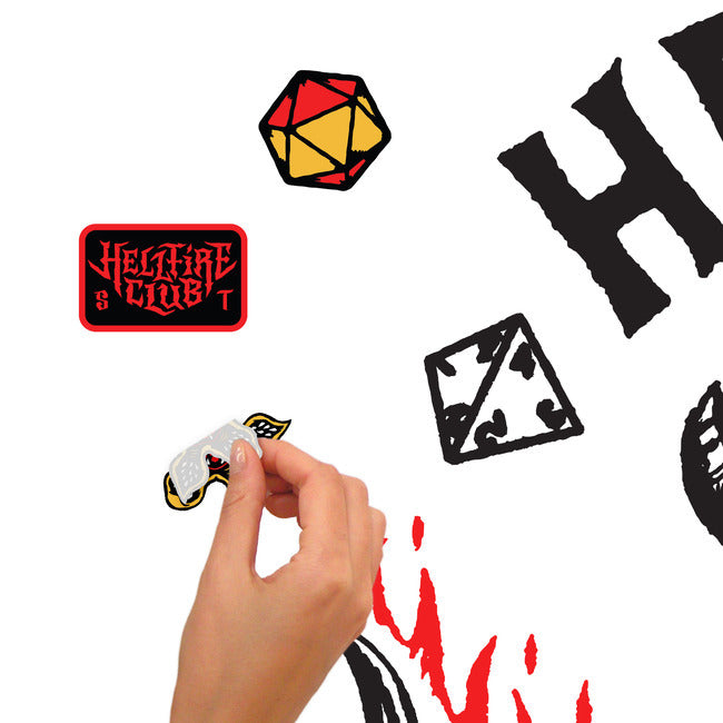 Stranger Things Hellfire Club Giant Peel & Stick Wall Decals Wall Decals RoomMates   
