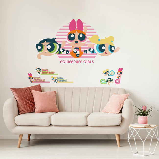 Powerpuff Girls Giant Peel & Stick Alphabet Personalization Wall Decals Wall Decals RoomMates   