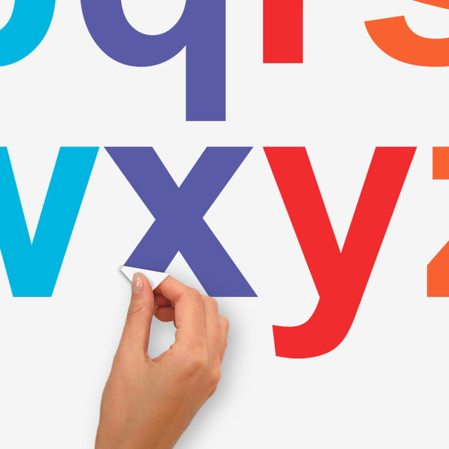 Colorful Lowercase Alphabet Giant Peel & Stick Wall Decals Wall Decals RoomMates   